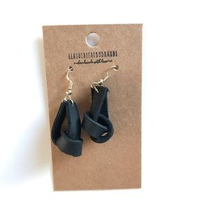 EXCLUSIVE LeatherLeaf by Brandi ‘Knotted’ Earrings